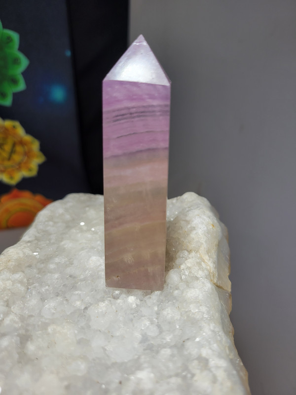 Pink Fluorite Tower