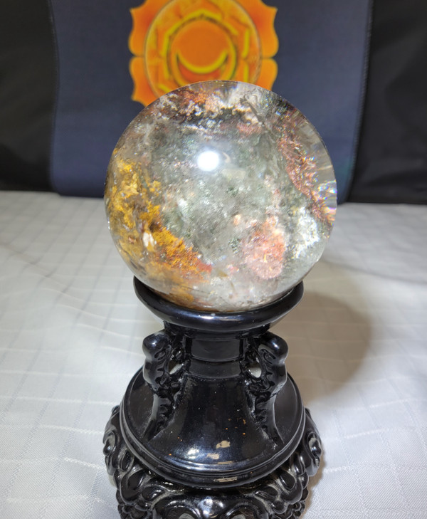 Premium Garden Quartz Sphere with stand