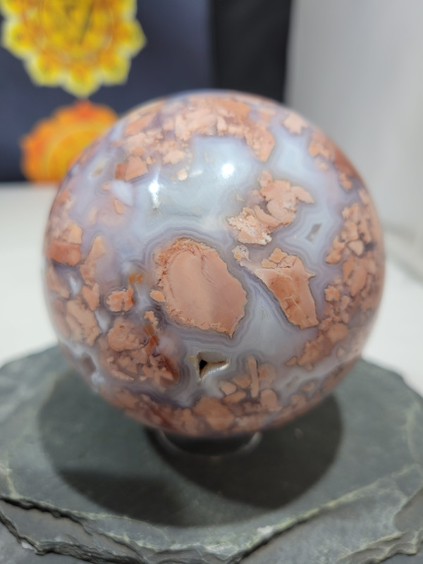 Rare Youngite Agate Sphere