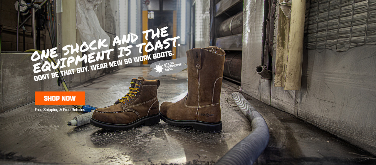 One shock and the equipment is toast. Don't be that guy. Wear new SD work boots. Shop now. Free shipping and free returns.