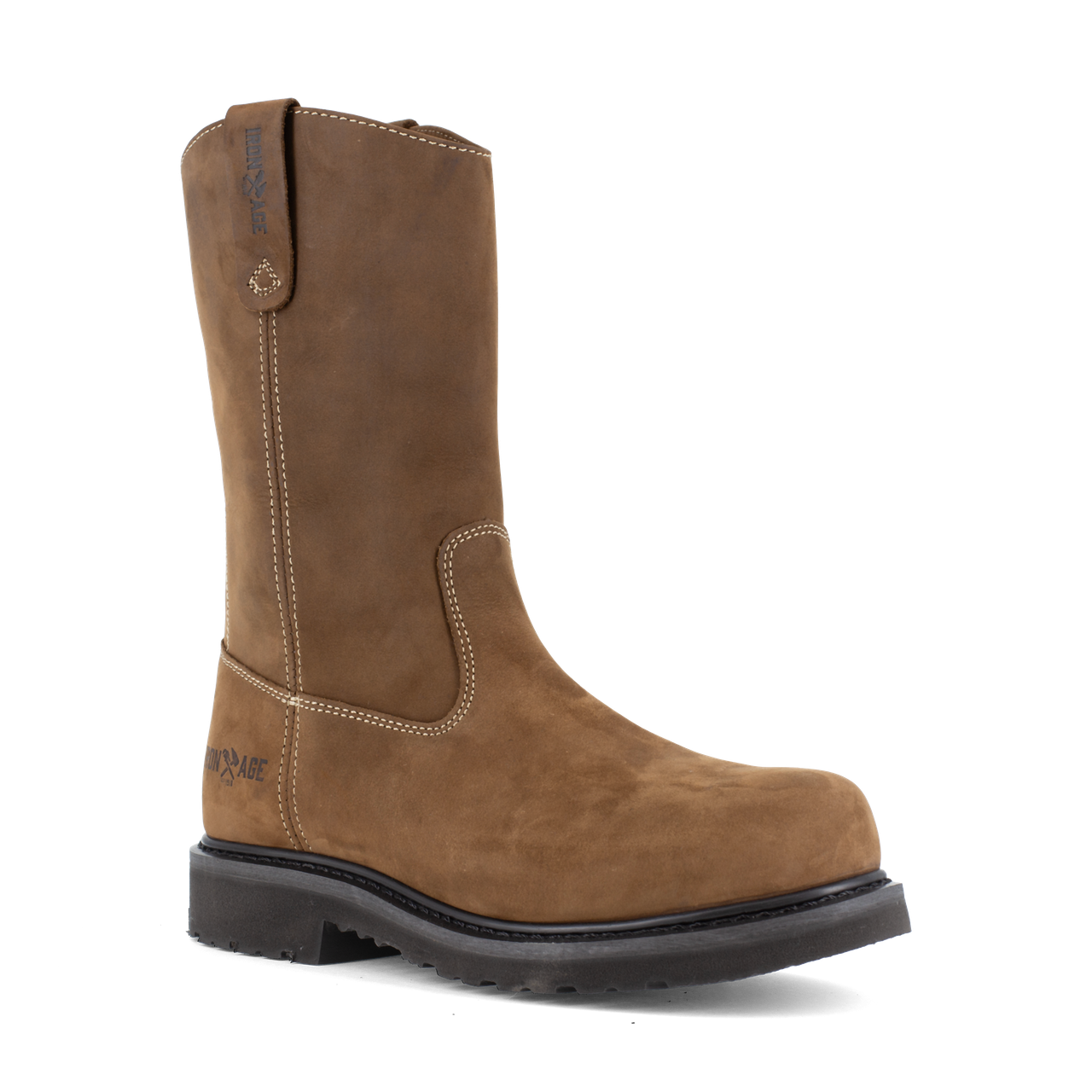 Iron Age Men's IA0194 Hauler Industrial Work Shoe – Brown, 10.5 Wide US, 11" Height