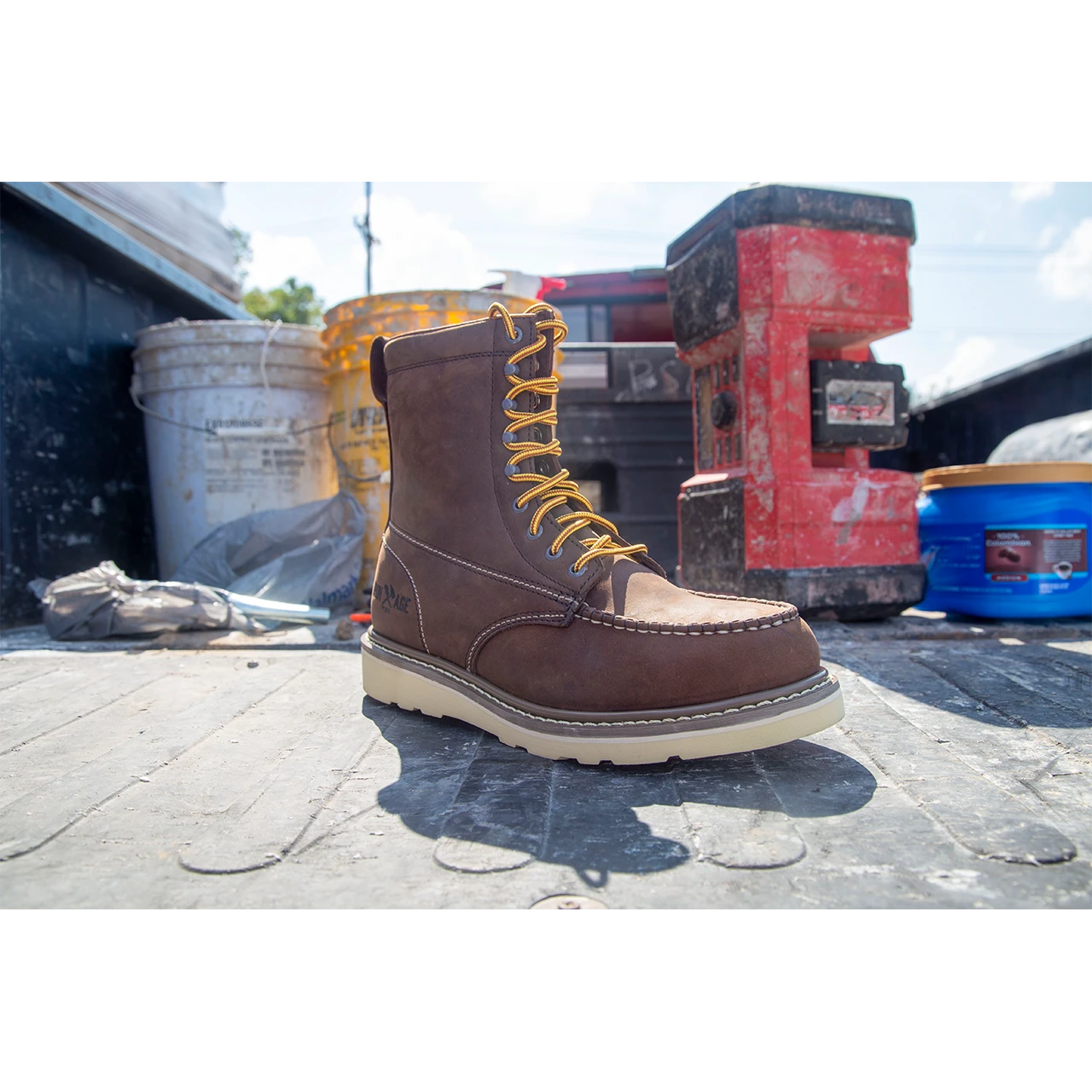 Iron Age Reinforcer 8 In Electrical Steel Toe Work Mens Brown Work Safety Sz 13 Iron Age Reinforcer IA5081 - Men main image 4
