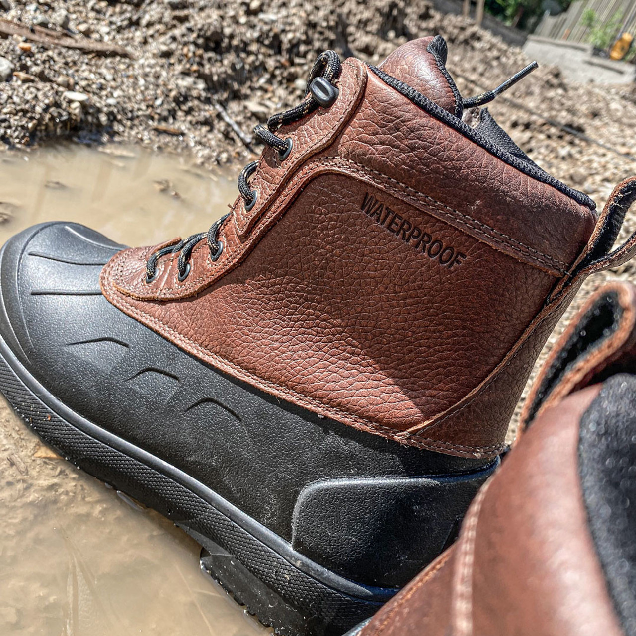 【COLOR iN ID】Two Way Angle Middle Boots Iron Age Compound IA965 - Women's Waterproof Slip Resistant