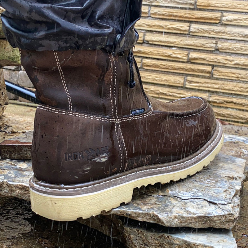 Iron Age Solidifier IA5093 - Pull On Moc Toe Waterproof Work Boots