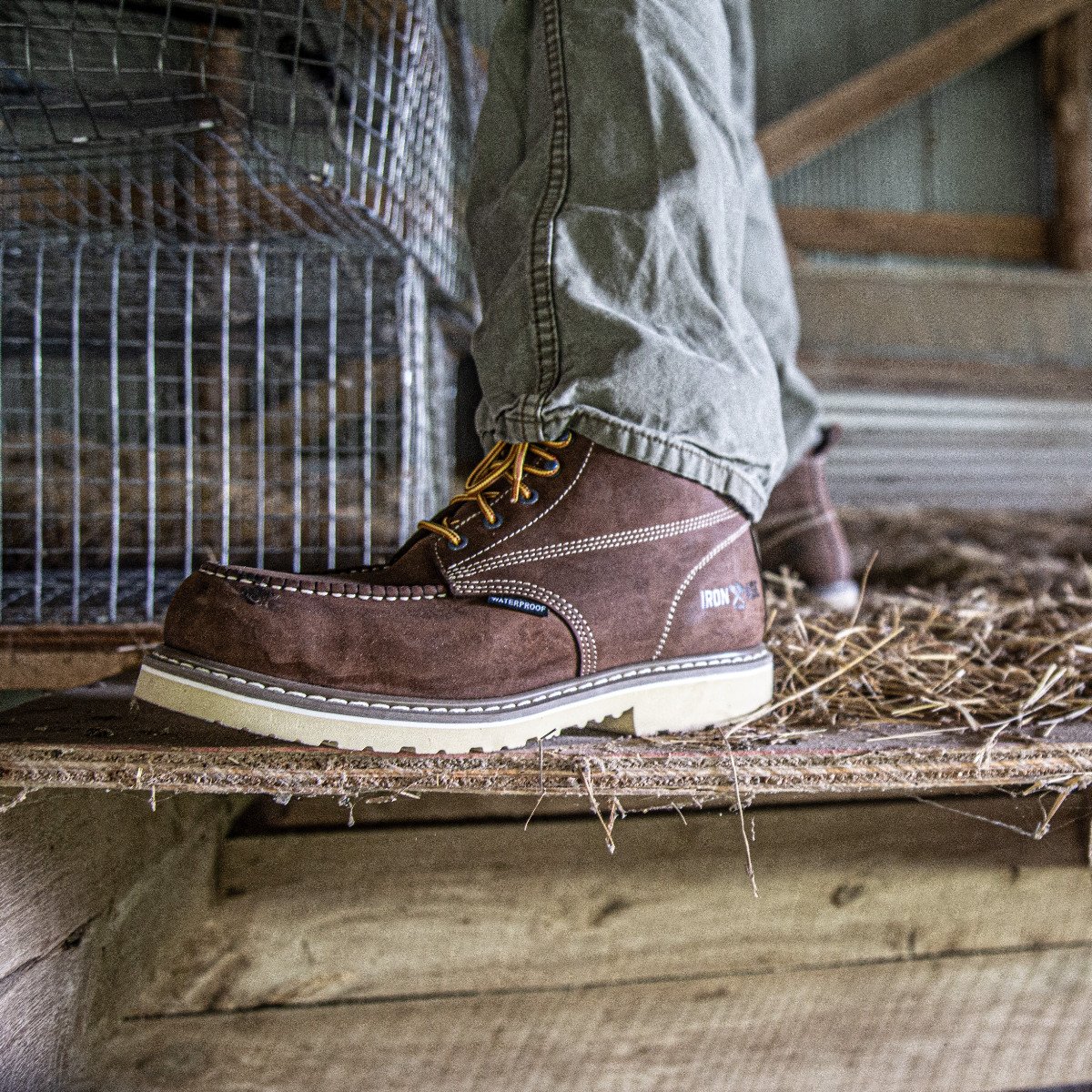 Solidifier Men's Brown 8 Waterproof Work Boot - IA5082