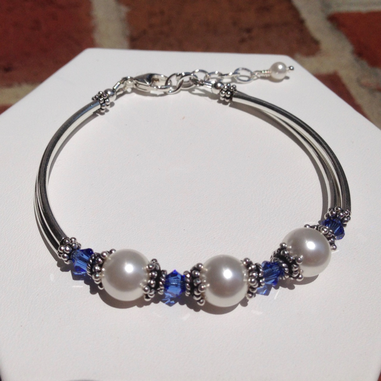 pearl crystal bracelet