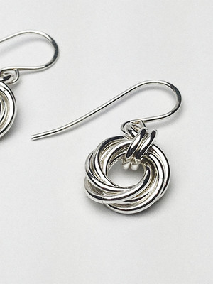 Argentium Love Knot earrings - SMH Jewelry
