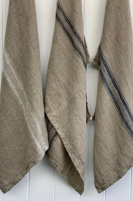 Basics Charcoal Stripe Tea Towel