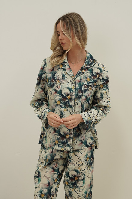 Coastal Botanica Blue Long PJ Set