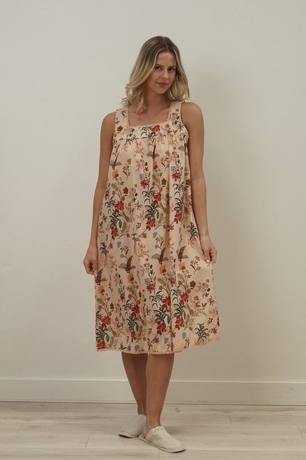 Wildflower Field Beige Night Dress