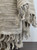 Oriel Ombre Linen Throw - Natural & White