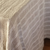 Table Cloth/Bed Throw Handloomed/Rustic Linen - White Stripes