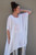 Maria Mesh Oversized Short Kaftan White