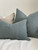 Audrey Cushion Cover Celestial Blue + Natural 40x60cm