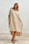 Erika Oversized Kaftan - Sepia Tint Stripe
