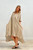 Erika Oversized Kaftan - Sepia Tint Stripe