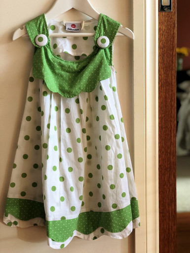 Green clearance dotty dress