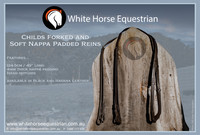 Childs Forked and Nappa Padded Reins