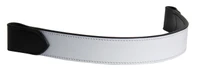 White Patent Leather Flat Band Browband