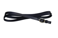 Leather Lead with Brass Swage Buckle.