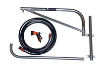 Image Shows Complete Package of Galvanised Steel Boom, Hose, Fittings and Nozzle/Spray Gun.