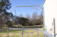 WHE Wall Mount Hose Boom  - Stainless Steel 