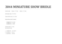 WHE Miniature Show Snaffle .