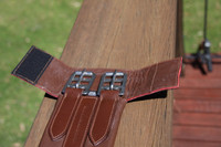 Luxury Leather Padded Oak Girth 75cm and 80cm