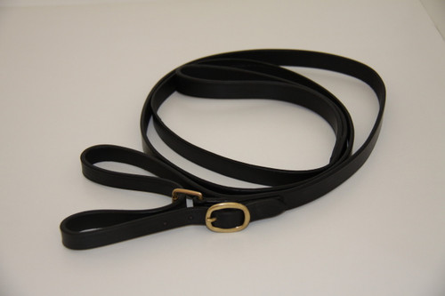 Leather Butterfly Lead with Brass Swage Buckle.