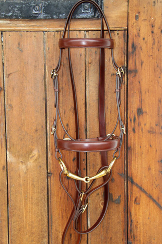 ''Gold'' Eggbutt featured our Imperial Collection  In Hand Bridle.