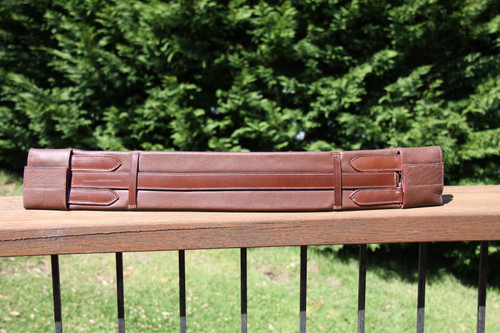 Luxury Leather Padded Oak Girth 75cm and 80cm