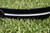 Black Patent Leather Flat Band Browband with White Patent Insert