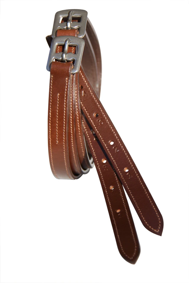 Stitched Edge Show Stirrup Leathers Adults 56''