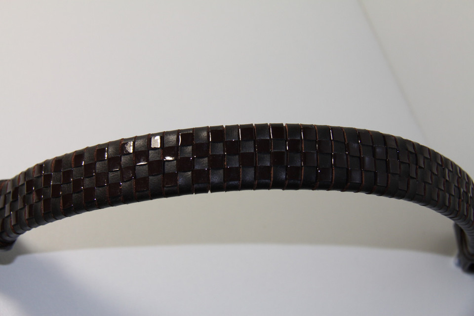 Hunter Checkered  Leather Woven Browband