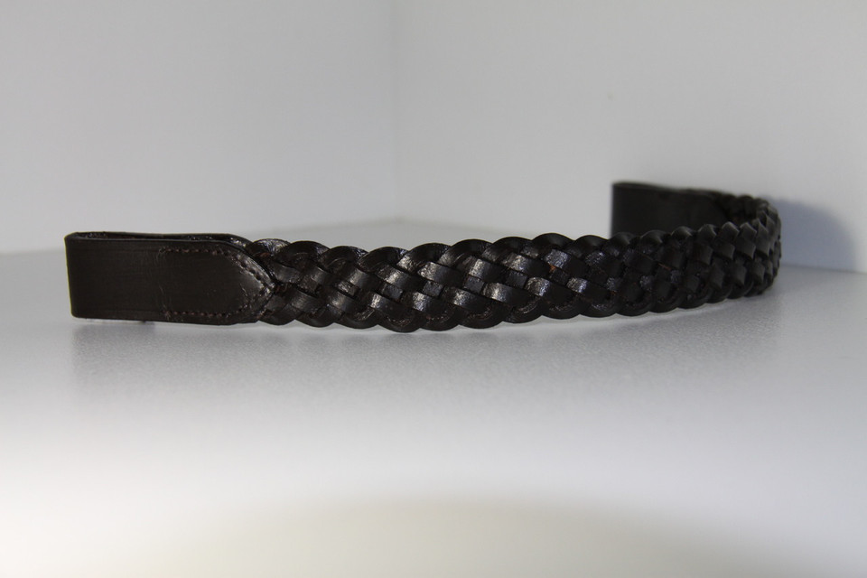 Leather Plaited Hunter Browband