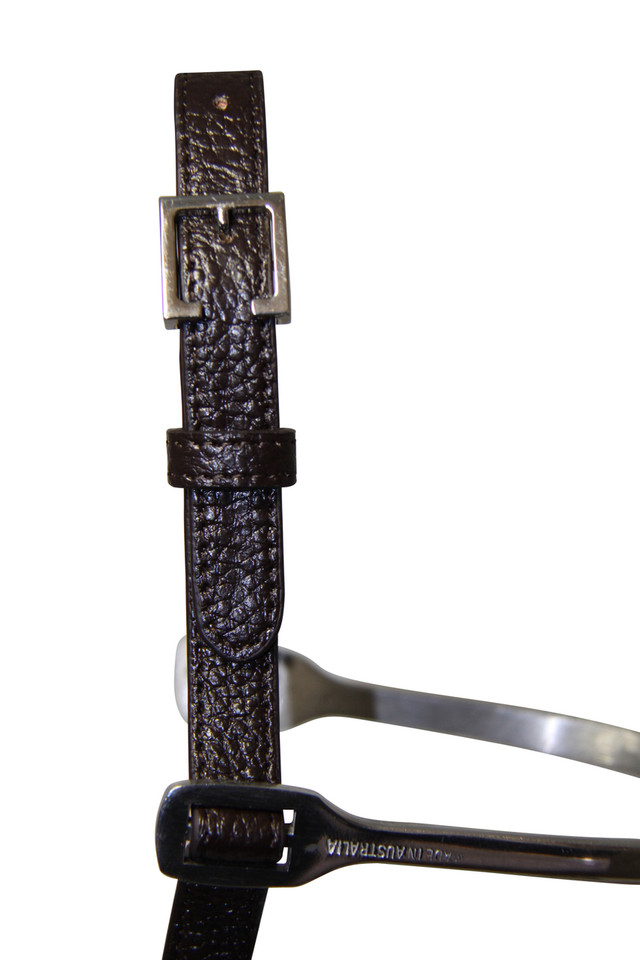 Celebrity Collection Spur Strap in Classic Brown. Please note, spurs are not included.