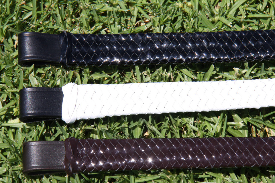 Patent Leather Hunter Plaited Browband