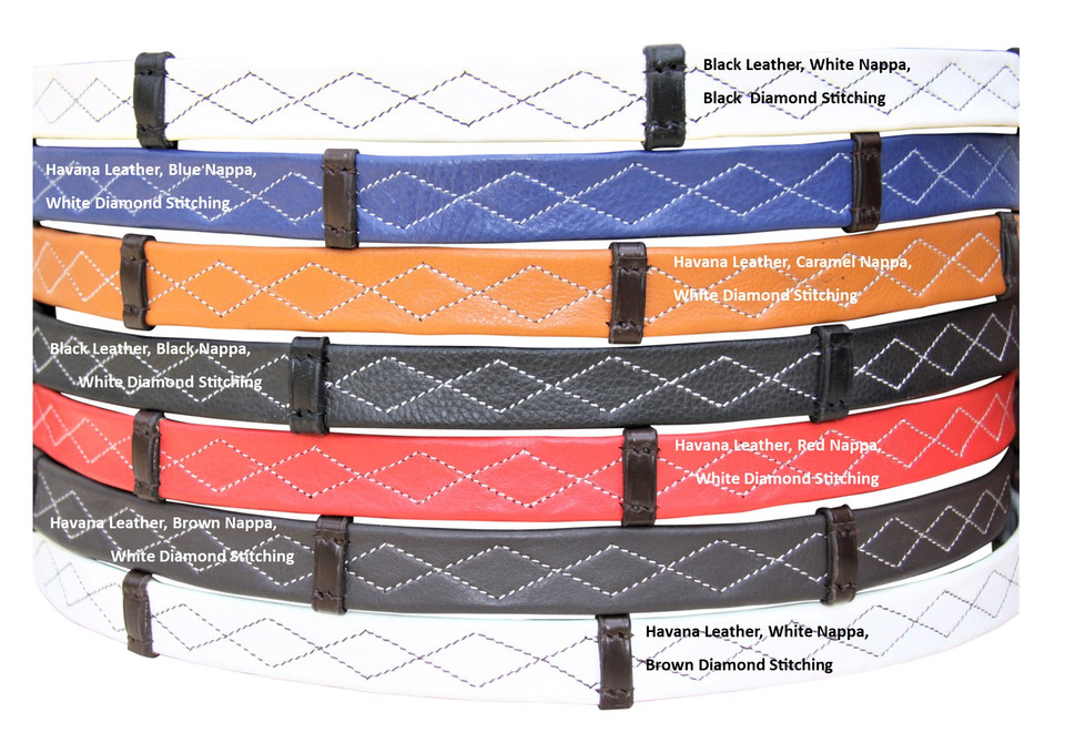 Imperial Collection 'Diamond Stitched' Nappa Padded Work Reins.
