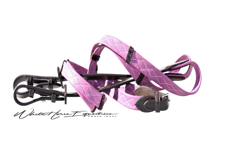 Imperial Collection 'Diamond Stitched' Nappa Padded Childs Work Reins.