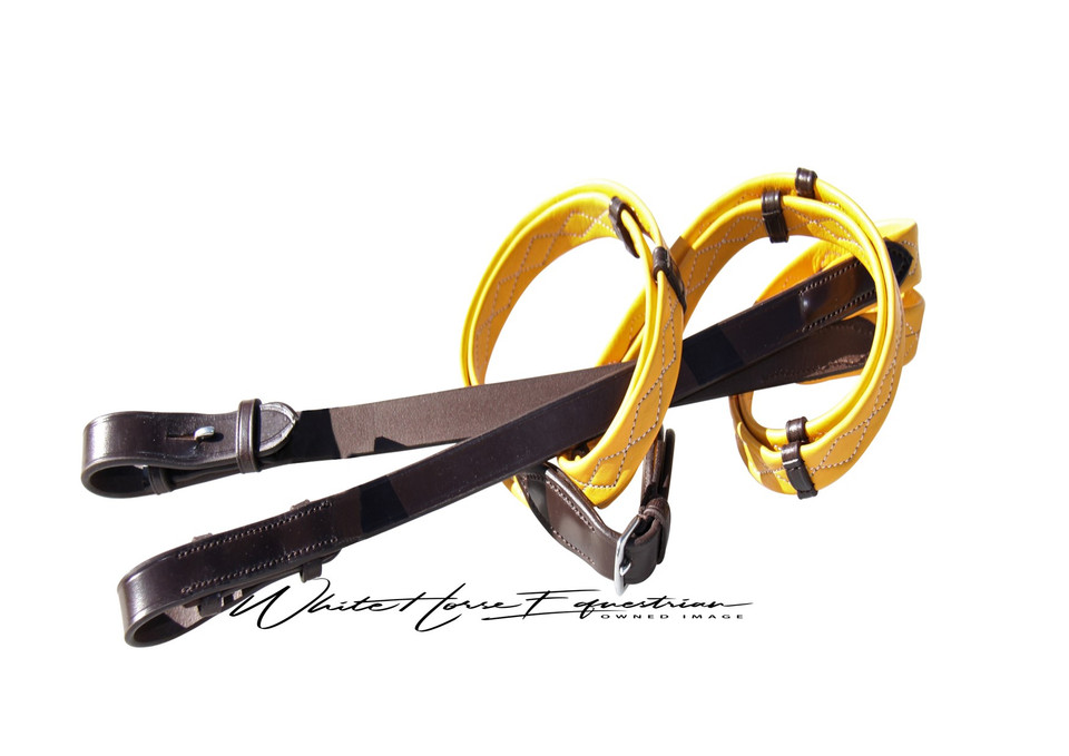 Imperial Collection 'Diamond Stitched' Nappa Padded Childs Work Reins.