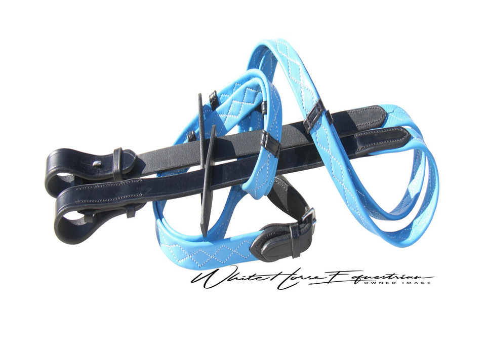 Imperial Collection 'Diamond Stitched' Nappa Padded Childs Work Reins.