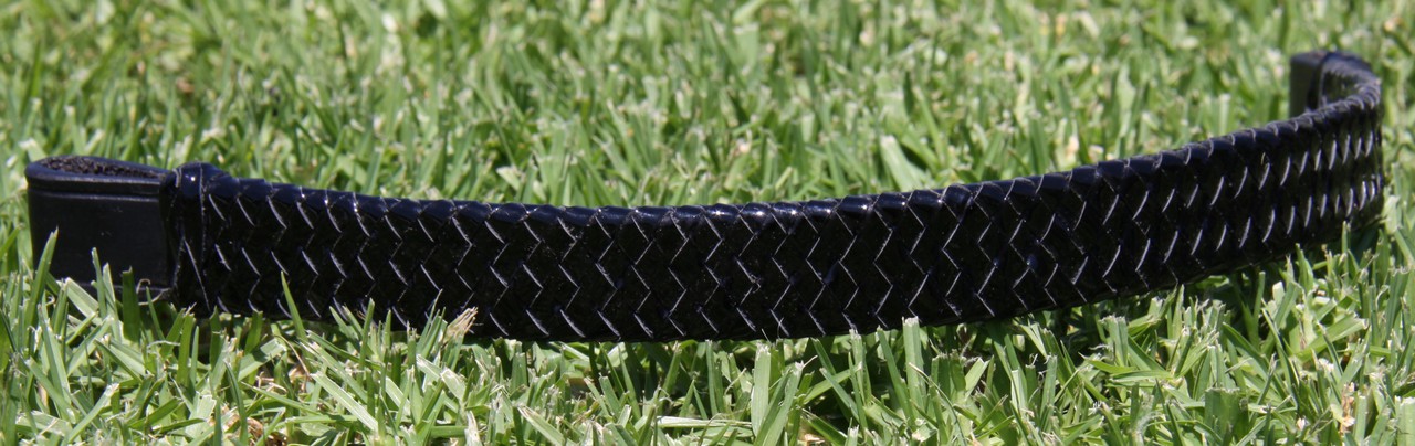 Patent Leather Hunter Plaited Browband