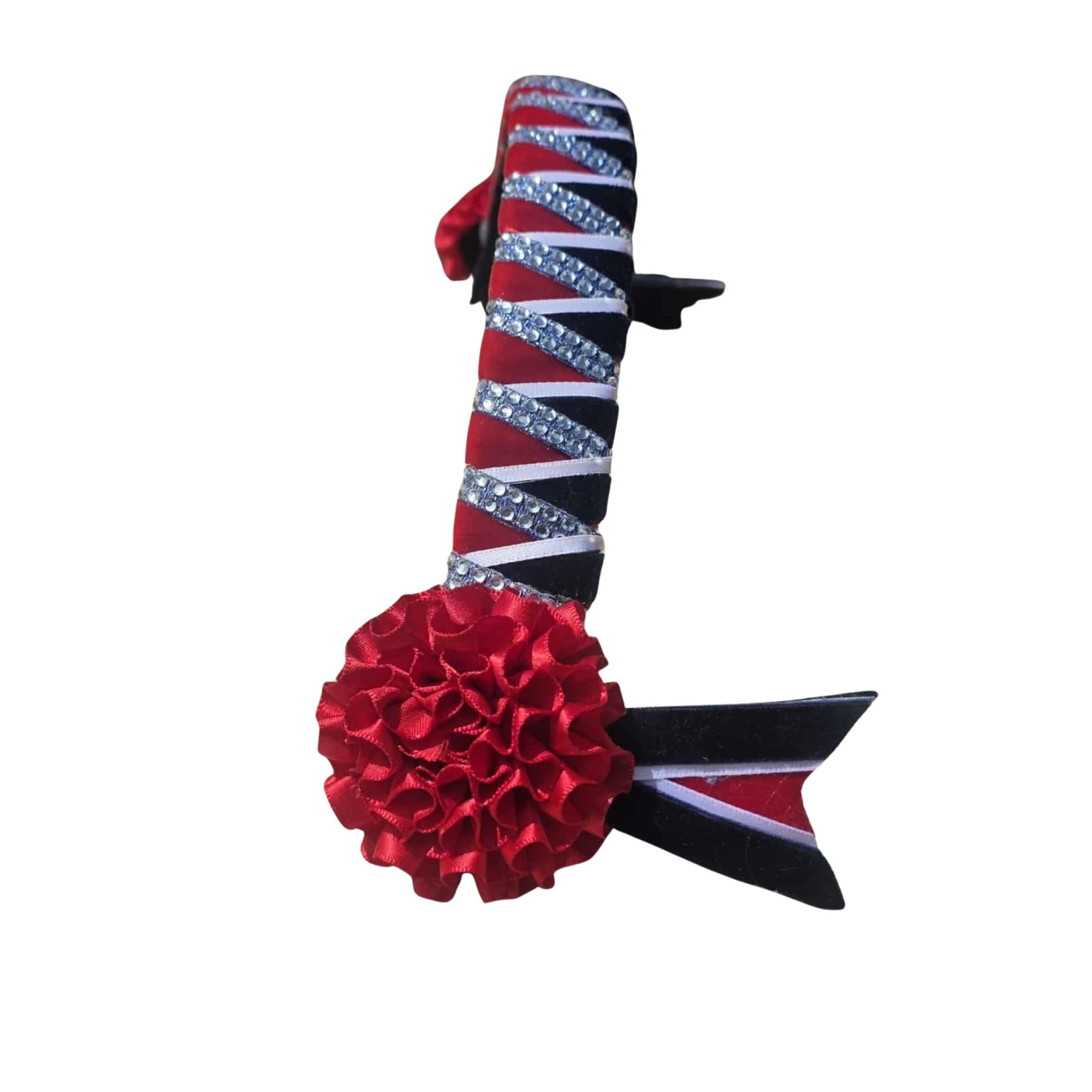 Red & Black Browband 13.5"