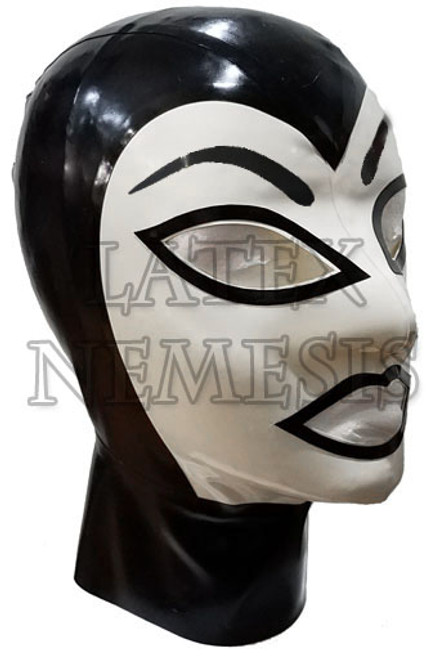 Large - Black White Face & Eyebrows Large - Black White Face & Eyebrows