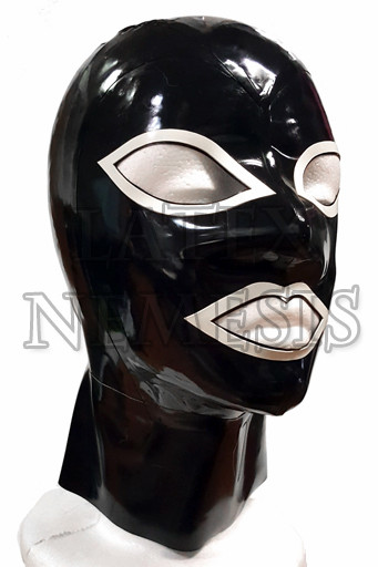 Large Black with White Trim