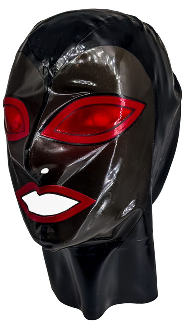 Large/X-Large With 16 Neck Black With Red Trim - Vinyl Eye
