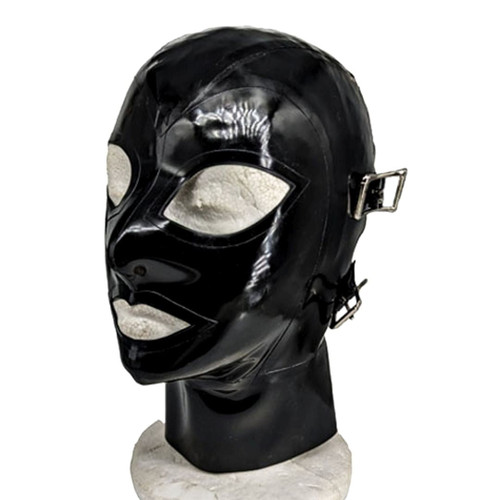 Medium - Wide Chin - Black with Black Trim - Wide Eye - Buckles