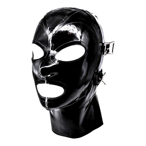 Large/X-Large w/16 Neck - Black with Black Trim - Buckles - Oval Trim