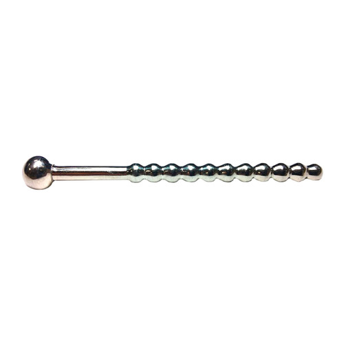 Rouge - Stainless Steel Beaded Hollow Urethral Sound with Stopper