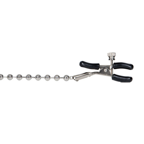 CalExotics Nipple Play Silver Beaded Nipple Clamps Silver